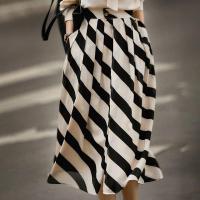 Polyester Skirt & loose striped PC