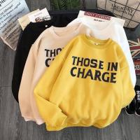 Polyester Vrouwen Sweatshirts Brief meer kleuren naar keuze stuk
