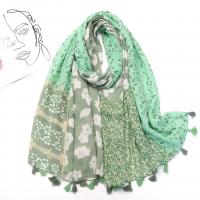 Cotton Tassels Women Scarf sun protection printed PC