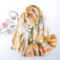 Cotton Women Scarf sun protection & breathable printed PC