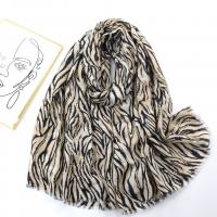 Polyester Women Scarf dustproof & sun protection & thermal gold foil print leopard PC