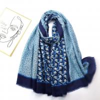 Polyester Women Scarf dustproof & sun protection & thermal geometric PC
