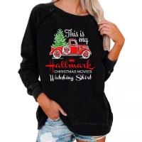 Polyester Plus Size Women Sweatshirts & loose printed letter PC