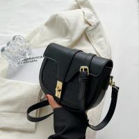 PU Leather Adjustable Strap Shoulder Bag soft surface Stone Grain PC