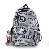 Nylon Backpack large capacity & waterproof graffiti PC