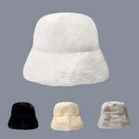 Plush Basin Cap thicken & thermal & for women plain dyed Solid : PC