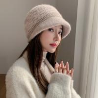 Acrylic Knitted Hat thermal & for women knitted Solid : PC