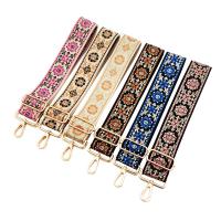 Polyester and Cotton Adjustable Length Straps jacquard flower shape PC