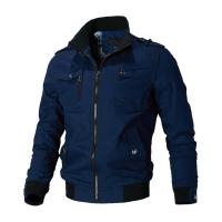 Cotton Men Jacket & with pocket plain dyed Solid PC