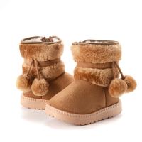 Chamois Leather Children Boots & for girl & thermal Solid Pair