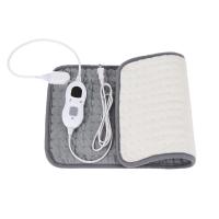 Crystal Velvet Electric Heating Blanket different power plug style for choose plain dyed Solid light gray PC