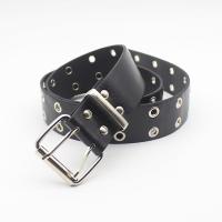 Iron & PU Leather Fashion Belt flexible length black PC