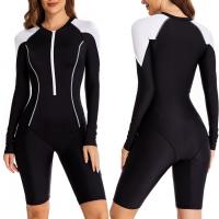 Polyamide One-piece Swimsuit & sun protection & skinny style black PC