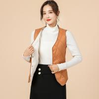 Polyester Plus Size Women Vest fleece & thermal Argyle PC