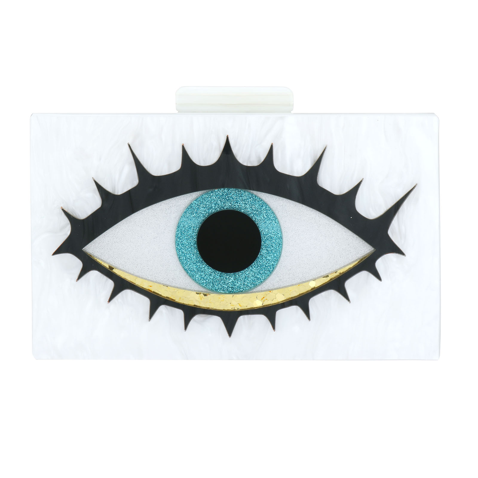 Acrylic Clutch Bag with chain eyes PC