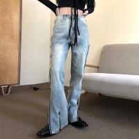 Cotton Women Jeans slimming patchwork blue PC