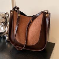PU Leather Bucket Bag Shoulder Bag soft surface PC