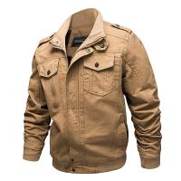 Cotton Men Jacket & with pocket Solid PC