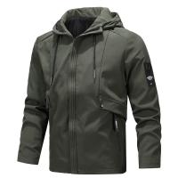 Polyester Men Jacket & with pocket Solid PC