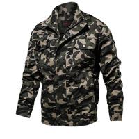 Cotton Men Jacket & with pocket printed camouflage PC