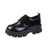 PU Leather Flange Women Casual Shoes Solid Pair