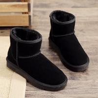 Chamois Leather & Rubber Snow Boots & thermal Pair