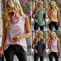 Polyester Vrouwen Mouwloos Shirt Geometrische meer kleuren naar keuze stuk