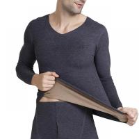 Acryl Männer Winter Pyjama Set, Solide, mehr Farben zur Auswahl,  Festgelegt