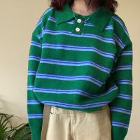 アクリル 女性のセーター ニット ストライプ 選択のためのより多くの色 : 一つ