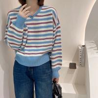 Acrylic Women Knitwear loose striped : PC