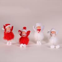 Paño Decoración navideña,  Pluma & Madera, teñido de manera simple, Sólido, más colores para elegir, 5PCs/Mucho,  Mucho