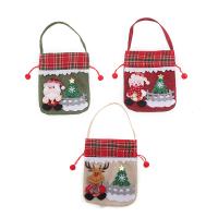 Non-Woven Fabrics portable Christmas Gift Bag christmas design Linen Cartoon Lot