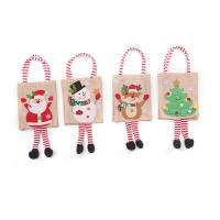 Linen portable Christmas Present Bag christmas design Lot