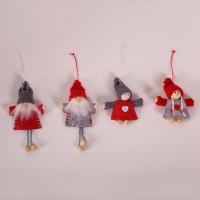 De lana Árbol de Navidad colgando de la decoración,  Paño, Sólido, más colores para elegir, 5PCs/Mucho,  Mucho