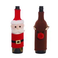 ニット クリスマスワインカバー 選択のための異なる色とパターン 組