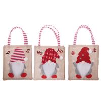 Linen Christmas Gift Bag christmas design patchwork Lot