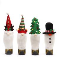 布 クリスマスワインカバー 人工ウール ニット 選択のための異なる色とパターン 組