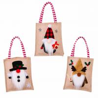 Niet-geweven stoffen Kerstcadeau tas Kunstmatige wol Lappendeken verschillende kleur en patroon naar keuze Veel