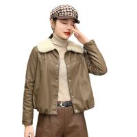 Polyester Women Coat thicken & loose washed Solid PC