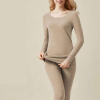 Acrylic Women Thermal Underwear Sets & skinny style & seamless Solid Set