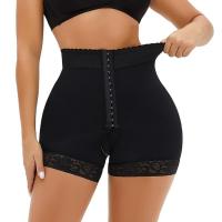 Polyester Abdomen-flat & Plus Size & High Waist Abdomen Drawing Boxer lift the hip Solid PC