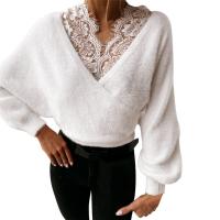 フランネル 女性ロングスリーブTシャツ ベロア パッチワーク 単色 選択のためのより多くの色 一つ