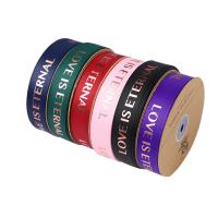 Polyester DIY Fabric Ribbons printed letter PC