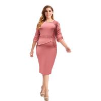 Polyester Slim & Plus Size One-piece Dress Solid PC