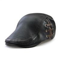PU Leather Flatcap thermal & for men Solid : PC