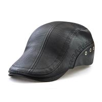PU Leather Flatcap thermal & for men embroidered : PC