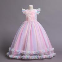 Polyester Princess & Ball Gown Girl One-piece Dress PC