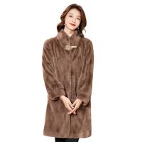 Artificial Fur Plus Size Women Coat mid-long style Solid PC
