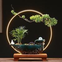 Porcelain Water Ornaments for home decoration & with LED lights handmade PC
