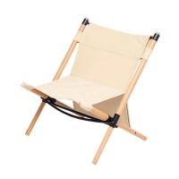 Solid Wood & Cotton Linen Outdoor Foldable Chair durable & portable Solid PC